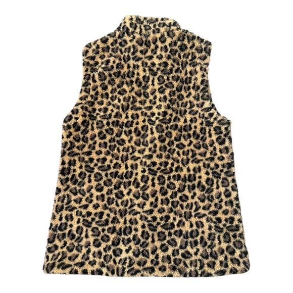 Calvin Klein Cheetah Print Fleece Vest Women Size M - Picture 5 of 5